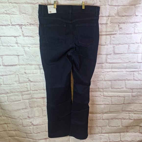 NWT Lane Bryant Size 16 Tighter Tummy High Rise Boot Jeans Blue/Black - Picture 7 of 7